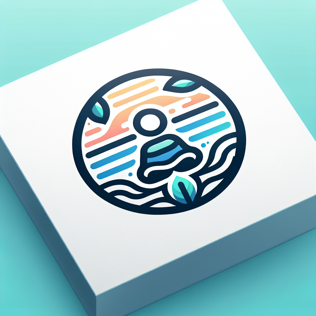 A logo for a blog site named "Maruyoshi" that captures the essence of simplicity and relaxation, with a design that reflects a calm and tranquil aesthetic.